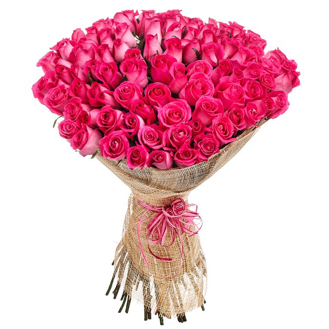 mazzo di 50 rose rosa: consegna Rose a domicilio in Dominican Republic